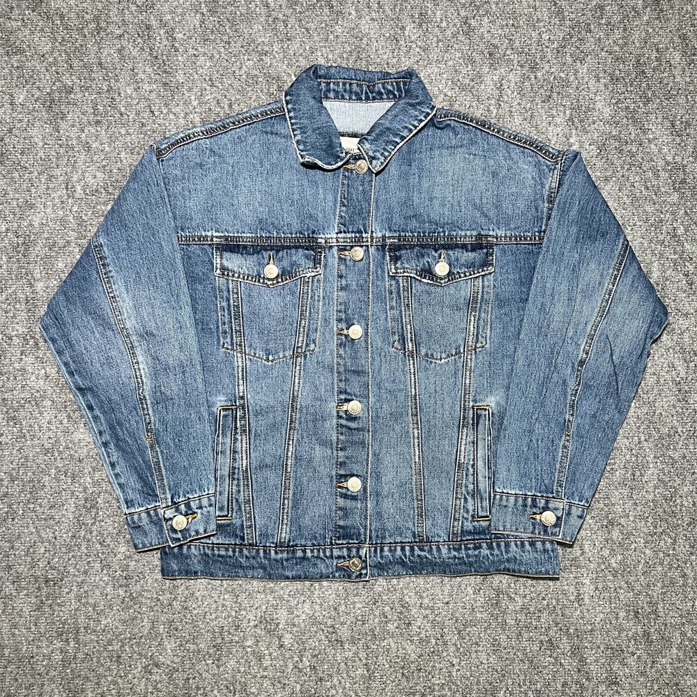 Forever 21 Light Denim Jean Jacket Cute 'n Chic Closet Staple Light‎ Blue Sz S